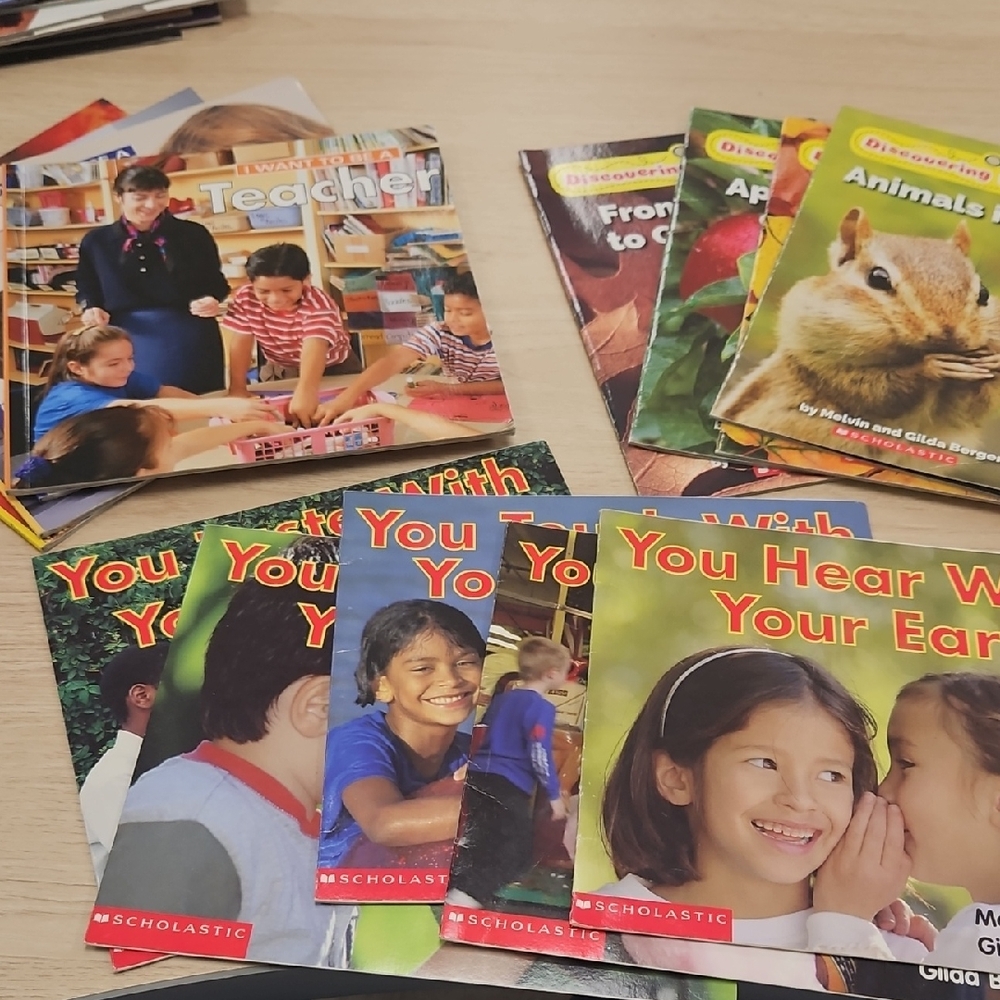 Scholastic Educational Book Collection - Red, Green, Blue Covers